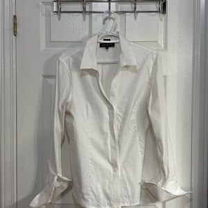 Jones New York Cream Button-Up Shirt